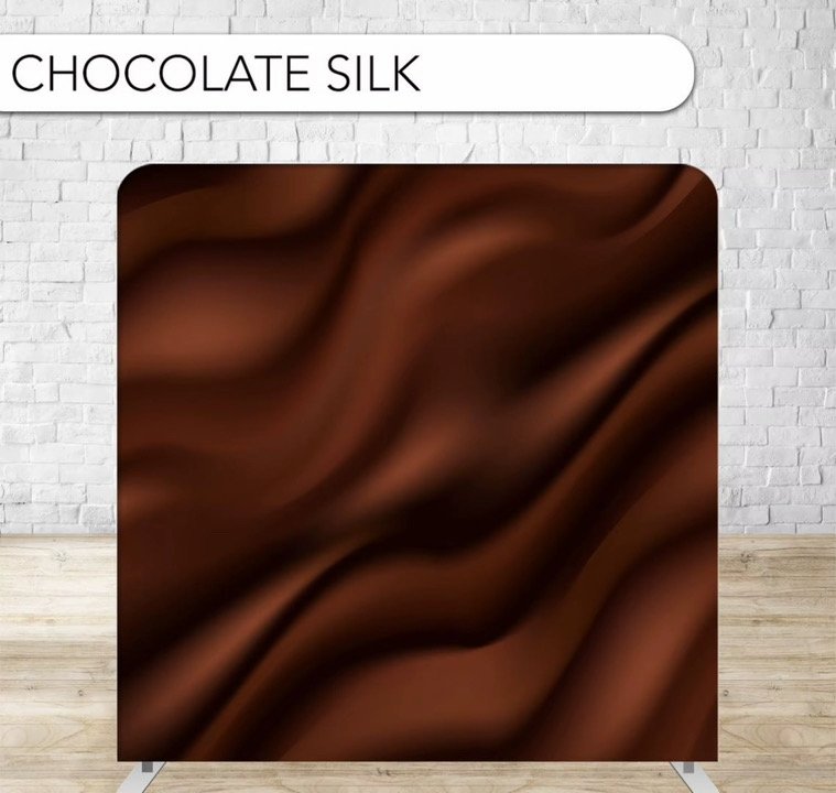 Chocolate Silk — rich brown silk backdrop