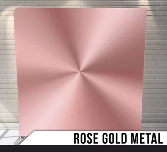 Rose Gold Metal — mirrored rose gold metal backdrop